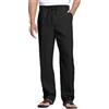Cegerne Pantaloni di Lino Uomo Estivo Lungo Leggero Casual, Vita Elastica Zip e Coulisse, Tasche Traspiranti per Spiaggia Vacanze Quotidiano