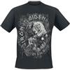 Iron Maiden Number of The Beast Grey Tone Uomo T-Shirt Nero 100% Cotone Regular
