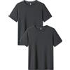 LAPASA T-Shirt Uomo Pacco da 2 in Micromodal -Pura SOFFICITÀ- Maglietta Girocollo Maniche Corte Intima Regular Fit M07