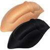 Pouchsexy Tanga da uomo con coppa, per aumentare il rigonfiamento, con tasca imbottita per il nuoto, boxer, slip, perizoma, imbottitura in spugna sexy, Giallo+nero (50-80kg), taglia unica