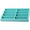 Generic Vassoio porta occhiali da sole, espositore per occhiali, salvaspazio, moderno e robusto, con 8 scomparti, per tavolo da soggiorno in appartamento, Blu