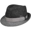 LIERYS Classic Twotone Cappello Trilby in Lana Prodotto in Italia Unisex Autunno Inverno