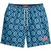Superdry Costume da bagno da uomo, lunghezza 43 cm, con stampa piastrellata