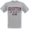 Led Zeppelin Symbols EST. 1968 Uomo T-Shirt Grigio Sport 90% Cotone, 10% Poliestere Regular