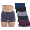 Ruxia Slip da donna, senza cuciture, in nylon, spandex, elasticizzato, confezione da 5, (Nero, marina, melange, londra blu, burgandy), S
