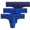 Jockey Perizoma da uomo in microfibra elasticizzato, Majestic Blue/Oceanic Camo/Outrageous Blue, Small