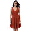 Lovable Copricostume in 100% Cotone | Abitino Senza Maniche con Scollo a V | Beachwear Traspirante e Comodo Donna, Terra 3 - M