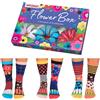 United Oddsocks Oddsocks Flower Box Set di 6 calze a fiori in 37-42, Mehrfarbig