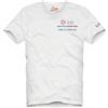 Saint Barth MC2 T-Shirt in Cotone Portofino Ricamo Agosto Amor Mio Non Ti CONOSCO Bianco - Large