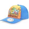 Pokémon Pokemon Cappellino da baseball, cappello con visiera per bambini, ragazzi e ragazze, cappello Pikachu, regolabile, protezione solare, blu/giallo, 54