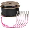 EFB Elektronik Cavo a fibre ottiche EFB Elektronik O8341S200OM4 cavo InfiniBand e in fibra ottica 200 m 12x SC U-DQ(ZN) BH Beige, Nero, Magenta [O8341S200OM4]