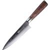 FINDKING Coltello Chef Damasco 20 cm, VG10, Legno Burl