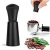 HOTUT Strumento WDT Caffè Distributore di Aghi per Espresso, 17 Aghi 0,3 mm Acciaio inossidabile 304 Strumenti di distribuzione Espresso Manico in Alluminio con Supporto (Nero)