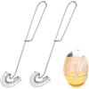 Qiimenguer 2 Frusta Da Cucina A Spirale In Acciaio Inox, Frustino Cucina Piatta Per Casa, Panetteria, Fruste Per Mescolare Burro, Uova, Cioccolato, Lavabile In Lavastoviglie