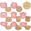 Honicemar Set Da 8 Tagliabiscotti Plastica Animali, Forme Panda Leone Alpaca Giraffa Mucca Elefante Scimmia E Koala, Formine Biscotti Per Decorare Biscotto Dolci Torta