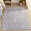 SONGMICS HOME Tappeto per Soggiorno, 120 x 170 cm Tappeto Salotto Antiscivolo, per Soggiorno Camera da Letto Cameretta, Lavabile in Lavatrice, Stile Boho, Grigio Chiaro TAR027G01V1