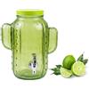 Tata Home Dispenser 4 Litri in Vetro Con Rubinetto Contenitore Bevande Distributore Acqua Fredda Aromatizzata Erogatore Bevande Ghiacciate Aperitivo CACTUS