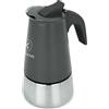 KASANOVA Caffettiera induzione 2 e 4 tazze (Grigio, 180, Millilitri)