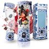 BlendyGo Frullatore portatile mini frullatore elettrico BlendyGo 3 usb ricaricabile tritatutto elettrico frullo piccolo blender smoothie maker trita ghiaccio e frutta congelata (Folk Chic)