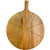 Pitycbo Tagliere per Pizza Tagliere per Pizza Utensili Da Cucina in Legno per Uso Domestico Pala per Pizza in Legno Pala per Pizza per Cuocere Frutta E Bistec, 8 scanalature per fette