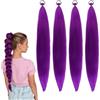 CQXSYTBN Extension Treccine Africane Viola 4 Pezzi 26 Pollici