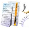 NAGARAKU Anime Ciglia 107 Fans Per Uno Sguardo Aperto Ciglia Monopezzo Preformate Look Manga Nessuna Caduta Ultra Leggere Base Piatta Applicazione Facile Senza Gel Fissante (Wings 0.07 D 8-15mm)