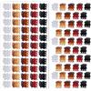 Obeoby 60 mini fermagli per capelli, 5 colori, piccoli fermagli per capelli corti, sottili e fini, accessori per capelli per donne, ragazze, bambini, piccole mollette sfuse