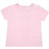 Mawi T-shirt jersey bimba rosa stampa "giraffa"