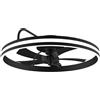 Cecotec Ventilatore da Soffitto Cecotec con Lampada EnergySilence Aero 650 FlowLight. 20W, Motore DC, LED 45W, 5 Pale da 17", Telecomando