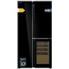 Cecotec Frigorifero Cecotec a 3 porte Bolero CoolMarket TDW 548 Vetro Nero E, Classe E, 548 L, Design Porta T, Compressore Inverter Plus