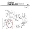 SHIMANO Supporto per puleggia per cambio esterno SHIMANO M781 SGS