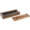 NONE Set di 2 domino in resina MDF 20x7x3 naturale, il miglior complemento per la tua casa.