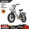 BURCHDA U8 Bici Elettrica ad Alta Potenza per Adulti, Batteria Rimovibile 48V 31.5Ah, Lunga Autonomia, per Pendolari Urbani, Pneumatici Fat, Fuoristrada, Ruote in Lega, eBike