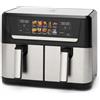 NONE Royal Swiss Airfryer XXL Double - Friggitrice ad Aria a Doppio Cestello - Oltre 8 Programmi Preimpostati - Pulizia Facile - Cottura Rapida - Prepara Tutti i Tipi di Alimenti