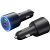 NONE Caricabatterie per smartphone da auto Vention - 100W - 2xUSB-C - USB-A - Power Delivery 3.0 - Qualcomm 3.0 - colore nero