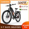 NONE Bicicletta Elettrica Lankeleisi MX600 Pro, Batteria al Litio 48V20Ah, Motore Brushless 500W, Freno Idraulico, Bici Elettrica da 27,5 Pollici