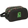 Safta minecraft beauty case 5l - cerniera - maniglia laterale - adattabile all'auto - 260x120x150mm - colore nero