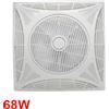NONE Ventilatore da soffitto con luce LED OStarkDom 68W, motore AC silenzioso, 3 velocità, telecomando, funzione estate/inverno, IP20, 3 anni di garanzia - Bianco 55cm OstarkDom-leduni