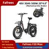FAFRESS Fafrees F20 Max 30Ah 2026 Nuova Bici Elettrica 500W Picco 690W 20*4.0" 48V 30Ah Fat E-bike Pieghevole 7 Velocità Freno Meccanico 25km/h