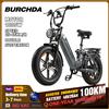 OTIDA BURCHDA AZ20 Bicicletta Elettrica 1000W per Adulti, Batteria Rimovibile 48V20AH, Pneumatici Larghi 20 Pollici 4.0, E-bike Fuoristrada Mountain FatBike