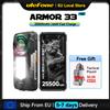 Ulefone Armor 33 4G Smartphone Rugged Android 15 512GB ROM Fino a 24GB RAM 25500mAh NFC Ricarica Rapida 66W 120Hz