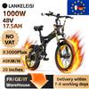 NONE Bicicletta Elettrica Off-Road Lankeleisi X3000 Plus 1000W 48V17.5AH 40KM/H Potente E-Bike per Adulti Disponibile in Magazzino UE