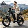 Varun X-Plorer Raptor Bici Elettrica da Fuoristrada per Adulti, Batteria 48V 20.8Ah, Bicicletta Elettrica da Strada, Fatbike 20", E-bike da Montagna
