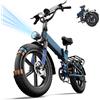 NONE Bicicletta Elettrica URLIFE T5, Motore da 1500W di Potenza Massima, Batteria 48V 13Ah, Velocità Massima 45km/h, Autonomia 60km, E-Bike Elettrica da Montagna Fuoristrada