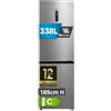 Midea 338 L Frigorifero Combinato, Total No Frost, MERB345MGC46EU