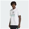 adidas Uomo Mercedes - Amg Petronas Formula 1 Team Dna Graphic Shirt, White/Semi Mint Rush, L