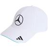 adidas Unisex - Adulto Mercedes - Amg Petronas Formula 1 Team Driver Hat, White, S-M