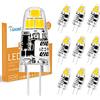 I-SHUNFA Confezione da 10 lampadine LED G4 1.2W bianco freddo 6000K 12V