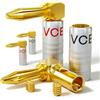 VCELINK Connettori a Banana 90 Gradi per Diffusori 12 AWG - 18 AWG 4mm, Connettori Banane Hifi Placcati in Oro 24K 4 Pezzi, Spine a Banana a Doppia Vite, Home Theater