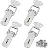 JRSHIRLEYLTD 4 chiusure a vite in acciaio inox con viti, serratura a leva, 72 mm, chiusura a leva, chiusura a molla, leppola, clip a morsetto, chiusura a scatola, serratura per cassetto degli attrezzi